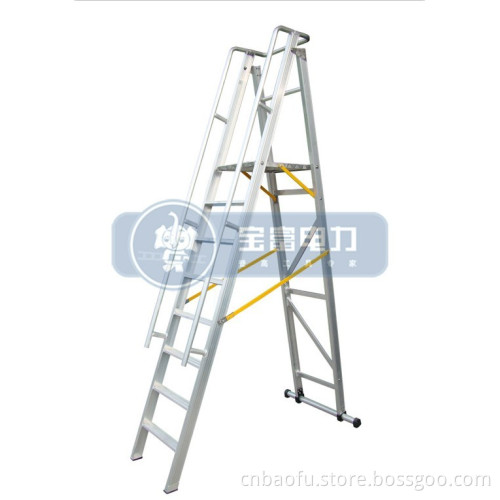 1.5m Aluminum Alloy Folding Platform and Step Ladder